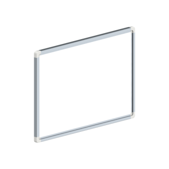 Whiteboard, enkelzijdig emaille staal, 30x45 cm