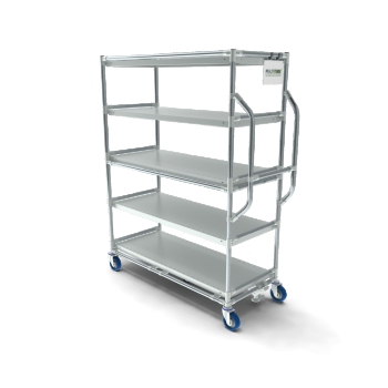 Kommissionierwagen, 1300x500mm, fünftes Rad