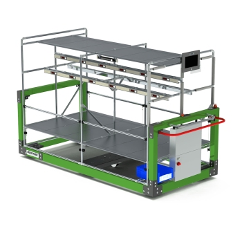 E-pick-to-light cart, lowrider E-pick-to-light cart, lowrider