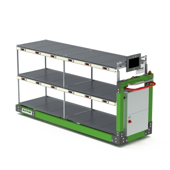 E-pick-to-light cart, lowrider E-pick-to-light cart, lowrider