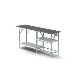 Flacher Arbeitstisch, 2000x500mm Flacher Arbeitstisch, 2000x500mm