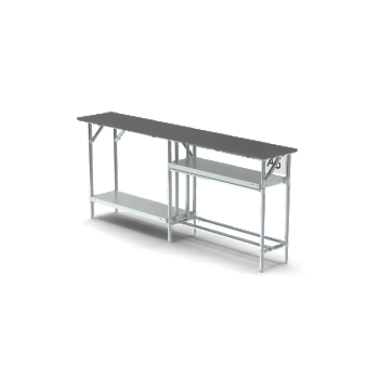Flacher Arbeitstisch, 2200x400mm Flacher Arbeitstisch, 2200x400mm