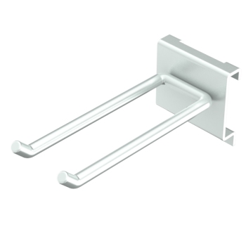 Gereedschapshaak dubbel, 100x25x6mm, max 10kg