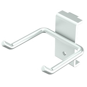 Gereedschapshaak dubbel, 43x40x4mm, max 10kg