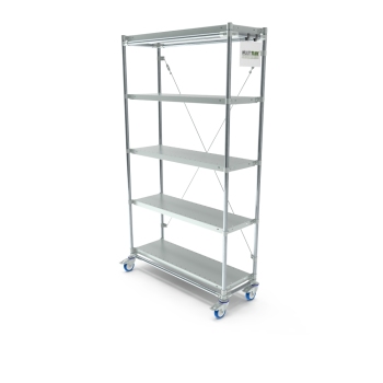 Legbordstelling op wielen, 1000x300mm