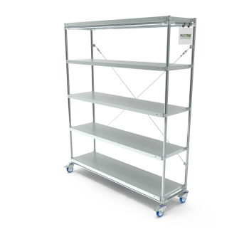 Legbordstelling op wielen, 1500x400mm