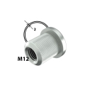M12 insert nut, 2,0mm coated tube