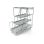 Mobilny regał przepływowy schody 735x1813mm