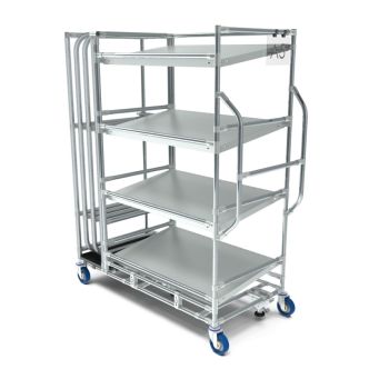 Skonfiguruj wózek do kompletacji materiału z przechowywaniem płyt Skonfiguruj wózek do kompletacji materiału z przechowywaniem płyt