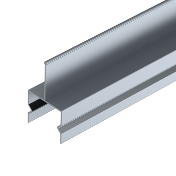 Roller track profile guide, middle, aluminium, L=4m