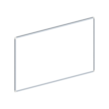 Whiteboard, one-sided painted steel, 60x120 cm