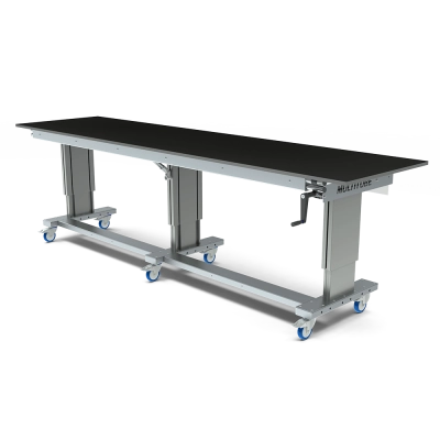 Mobile adjustable workbench