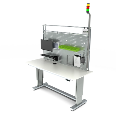 Height adjustable worktable